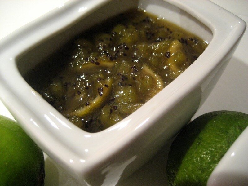 Marmellata di kiwi, lime e ginger