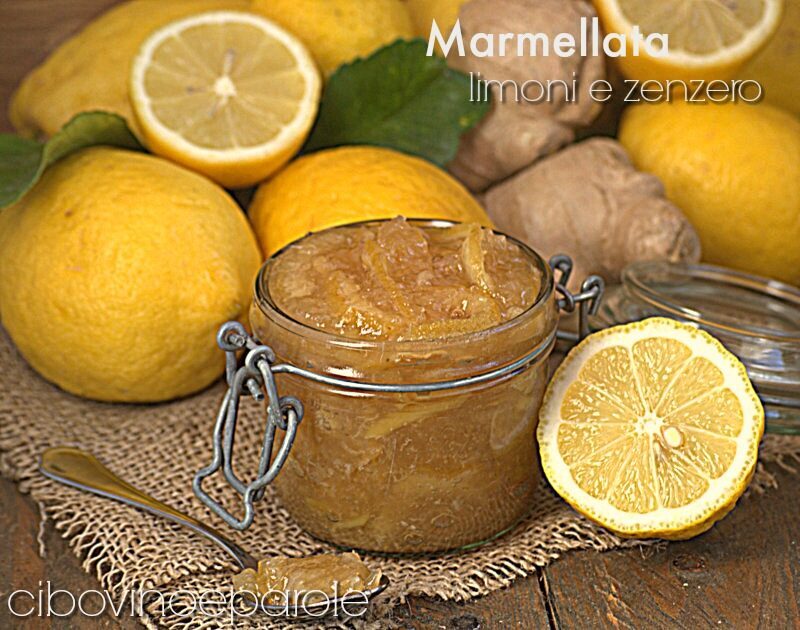 Marmellata di limoni e zenzero