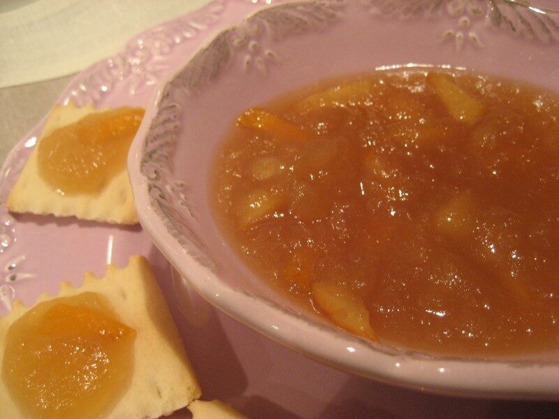 Marmellata di mele granny smith, scorzette di arancio e olio essenziale di arancio dolce