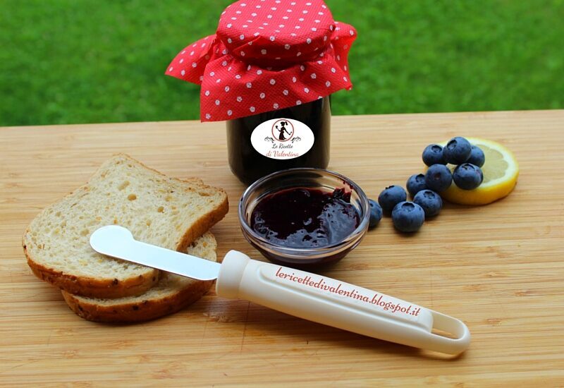 Marmellata di mirtilli e zucchero muscovado con il bimby senza fruttapec