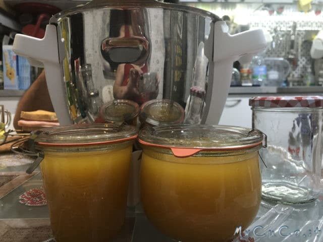 Marmellata di pesche a ridotto contenuto di zucchero fatta col cuco moulinex