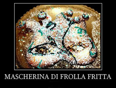 Mascherina di pasta frolla fritta.