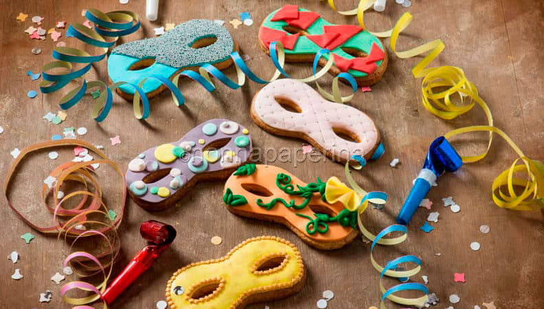 Mascherine decorate, il dolcetto perfetto per carnevale