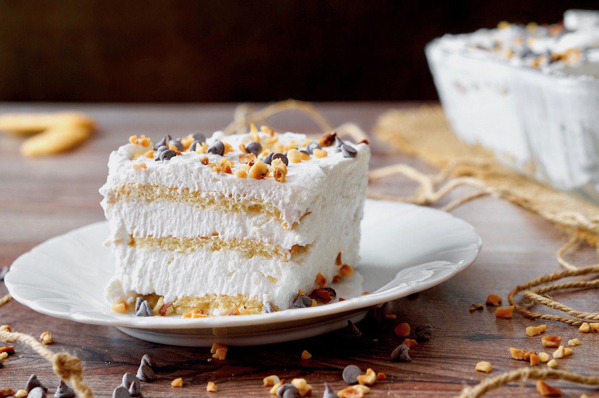 Mattonella ai pavesini e ricotta