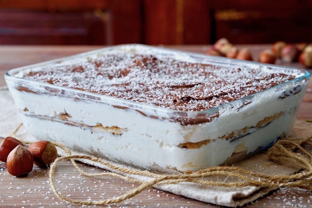 Mattonella al cocco e nutella