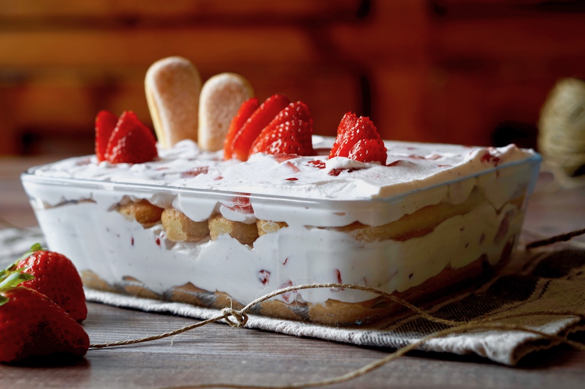 Mattonella alle fragole e ricotta