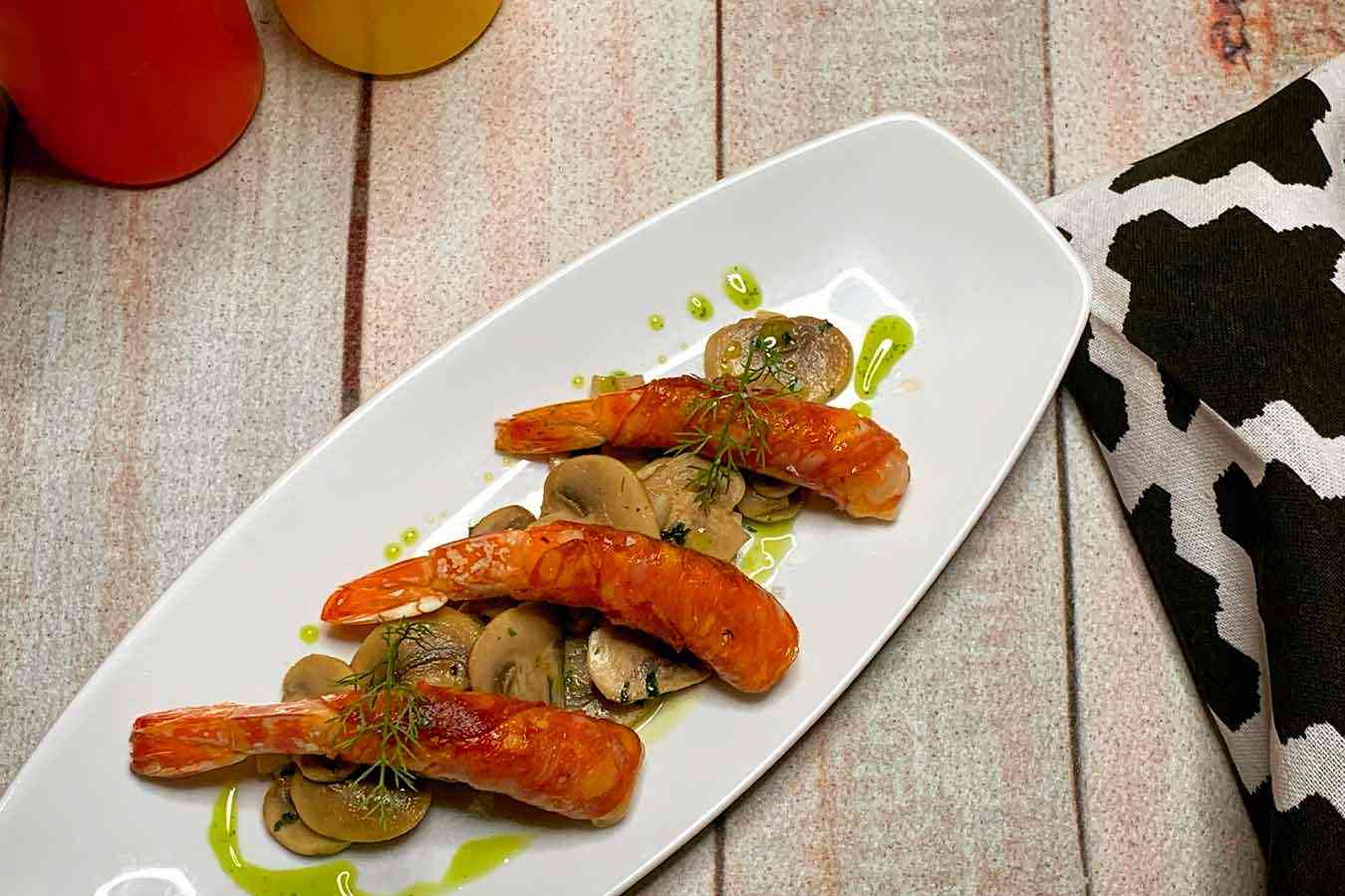 Mazzancolle con spianata calabra