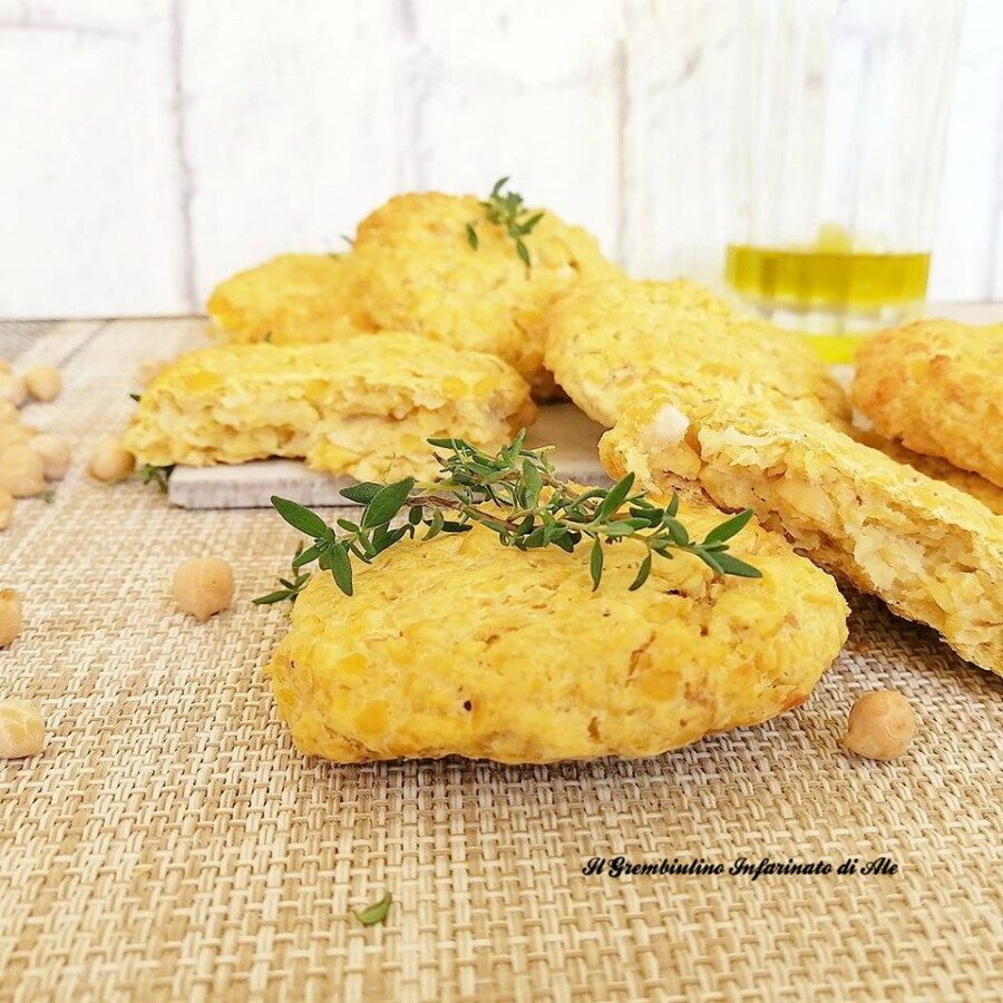 Medaglioni di ceci al forno