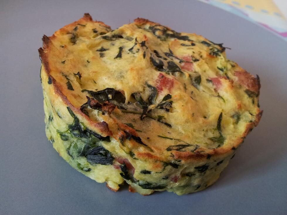 Medaglioni di patate-porro-spinaci