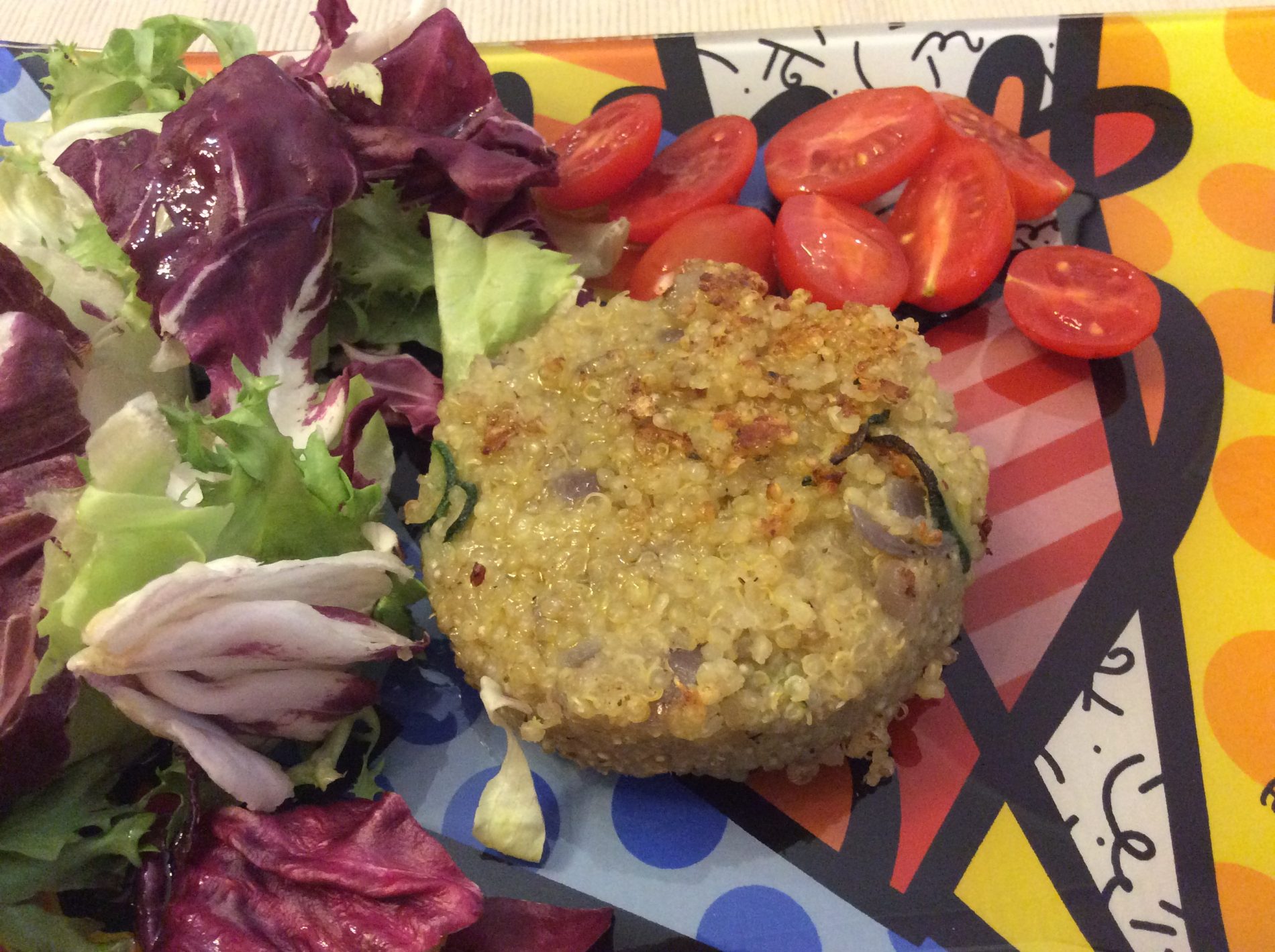Medaglioni di quinoa e zucchine