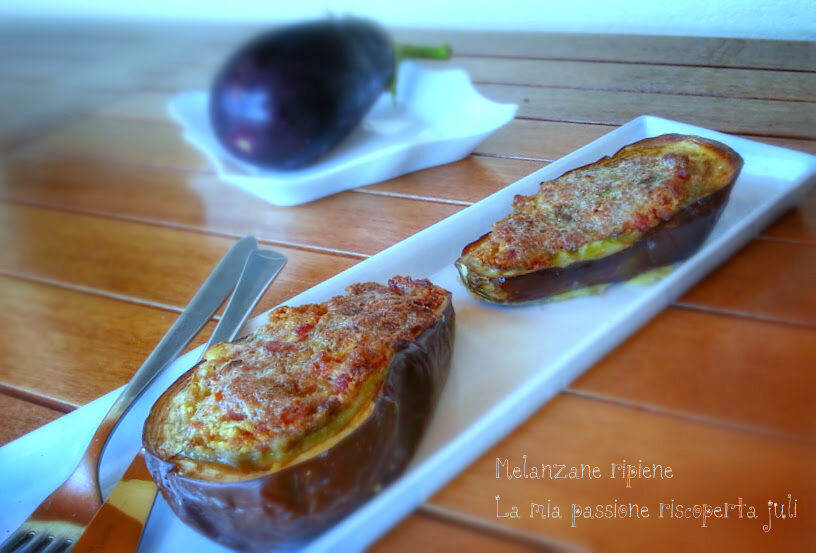 Melanzane a barca al forno