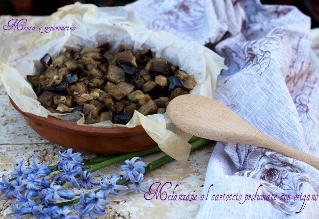 Melanzane al cartoccio profumate con origano
