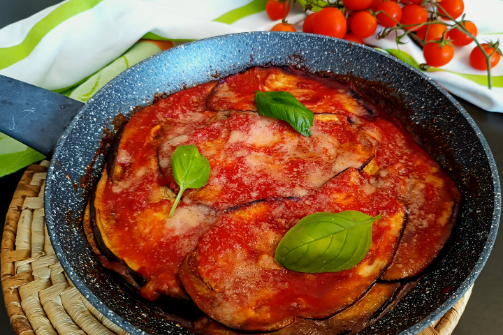 Melanzane alla parmigiana in padella