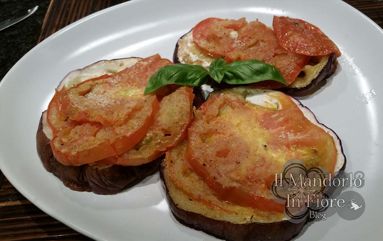 Melanzane e pomodori gratinati