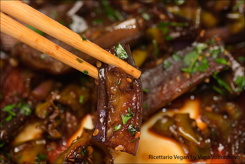 Melanzane e shishimai alla sichuan a modo mio