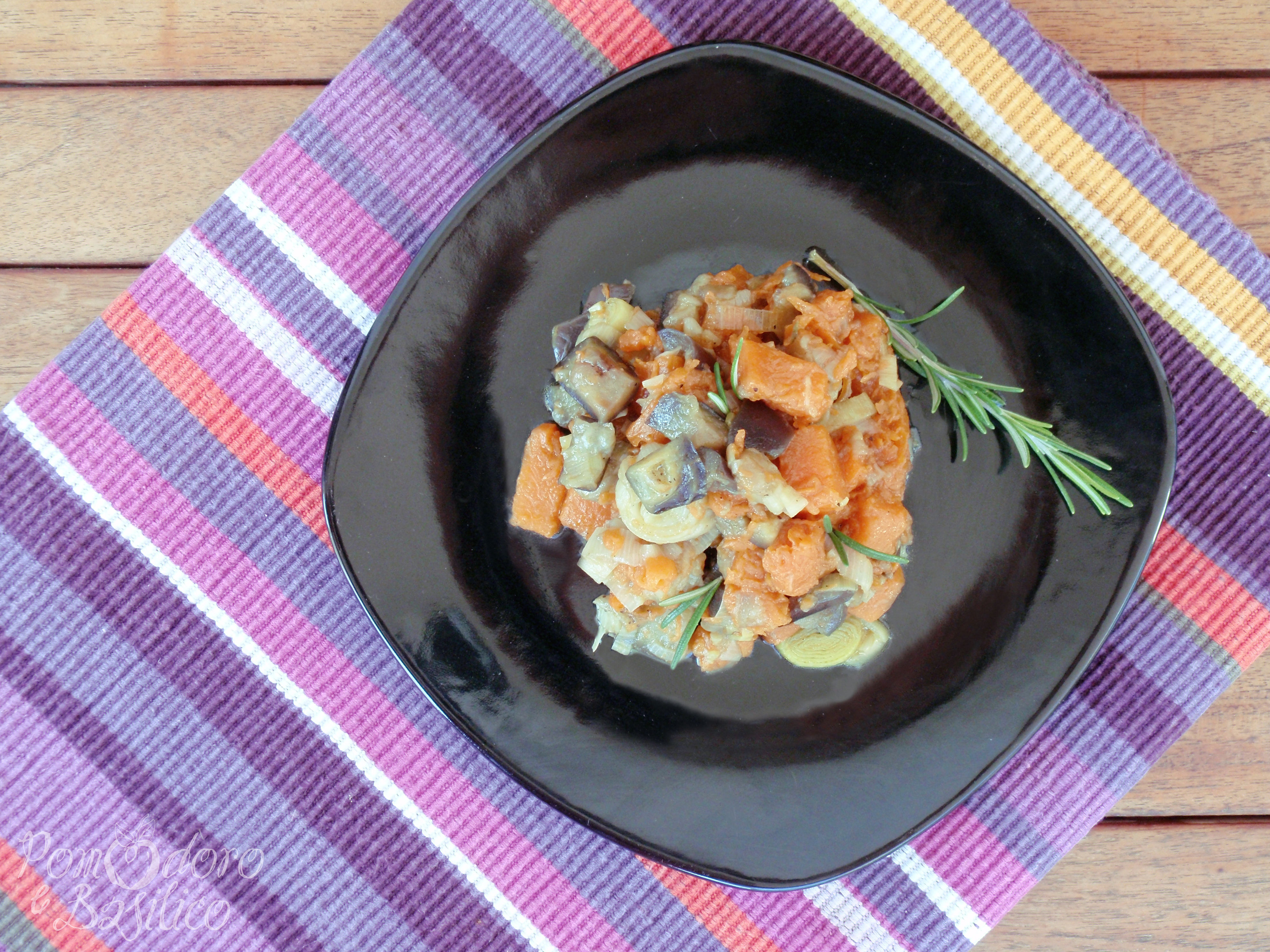 Melanzane e zucca aromatiche