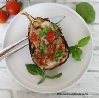 Melanzane farcite alla mozzarella