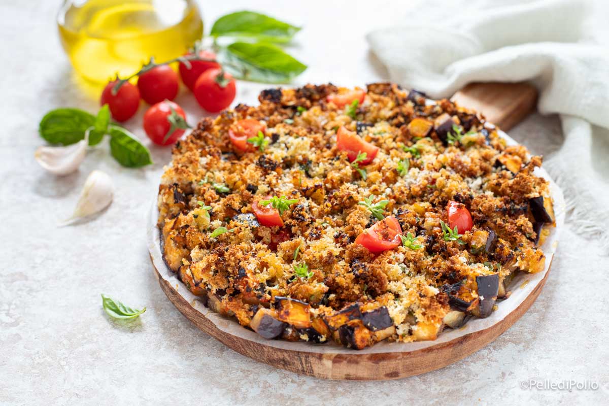 Melanzane gratinate in friggitrice ad aria