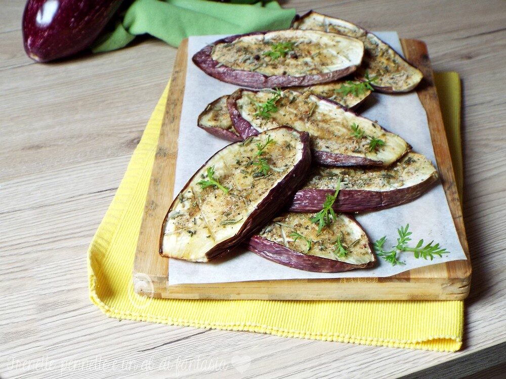 Melanzane gratinate salvia e finocchietto..cotte al forno