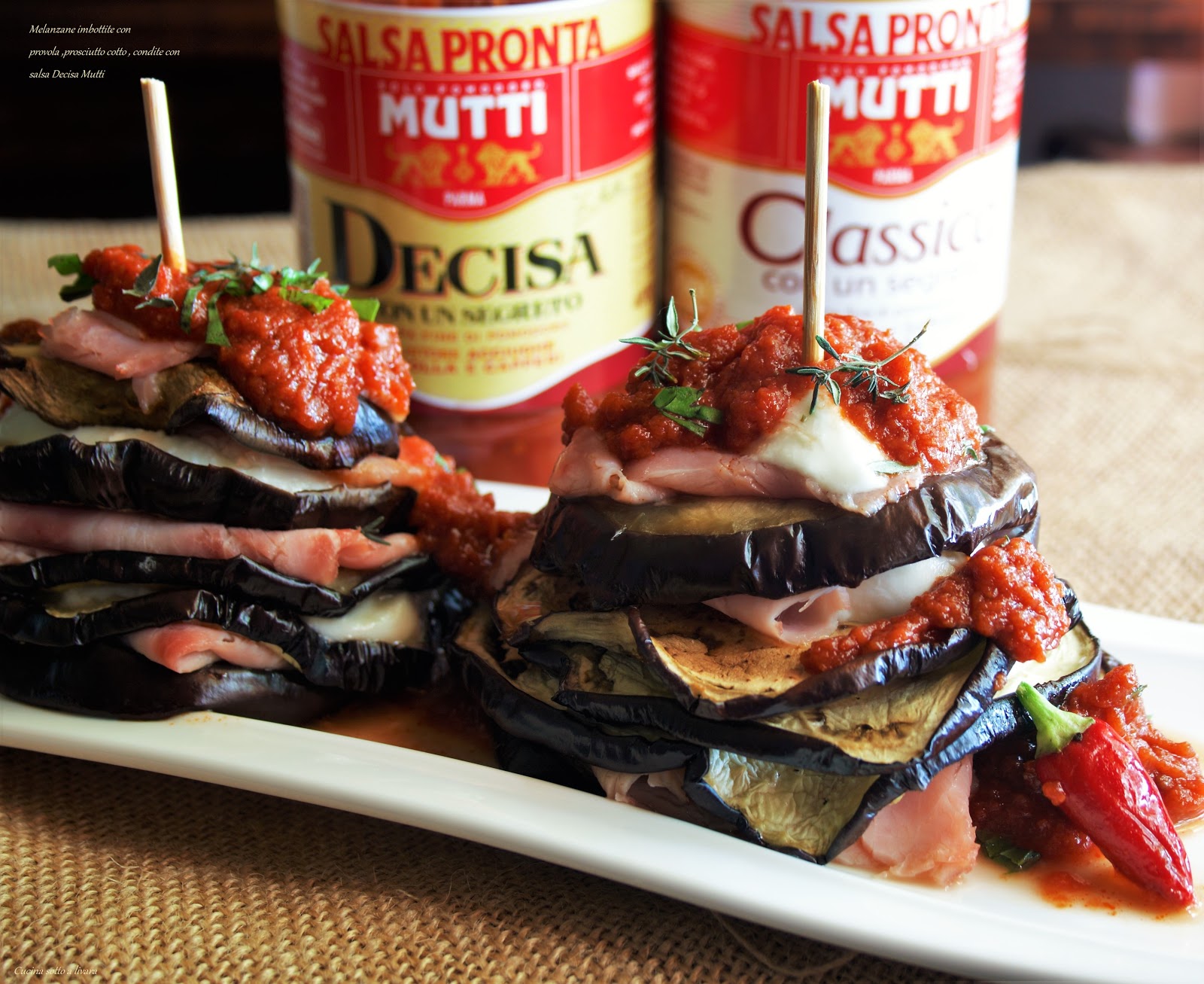 Melanzane imbottite in forno