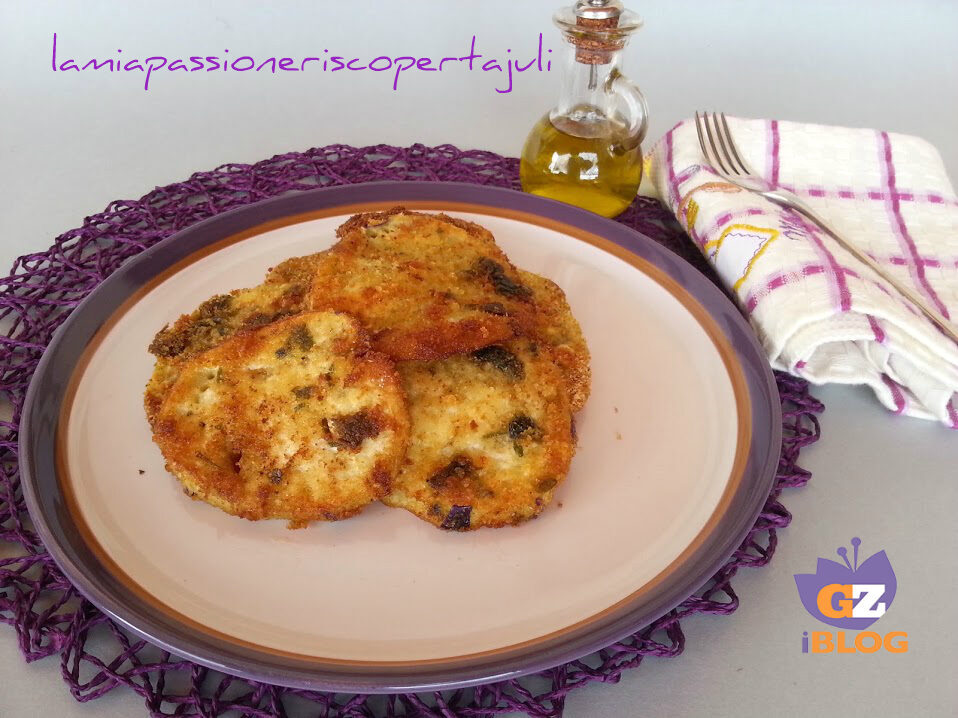 Melanzane impanate al forno impanate con olio di oliva exstravergine