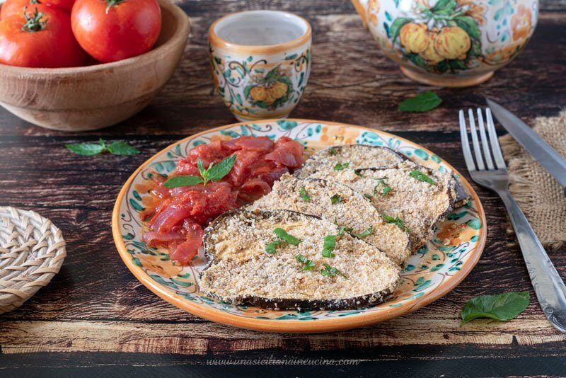 Melanzane impanate al forno
