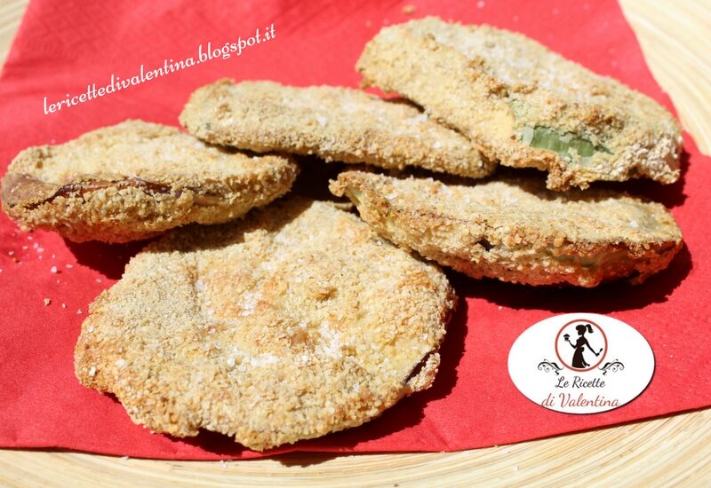 Melanzane impanate con la friggitrice ad aria