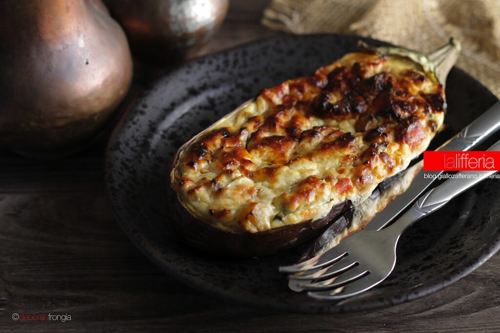Melanzane ripiene con ricotta e formaggio
