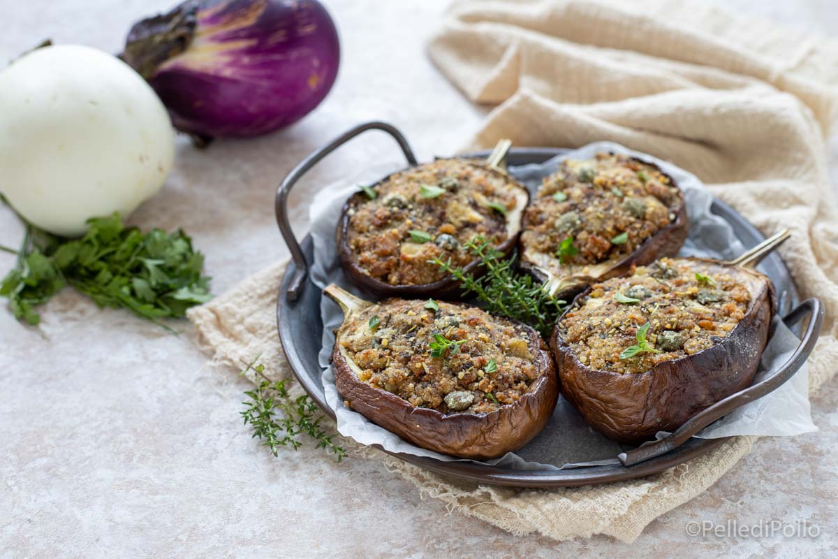 Melanzane ripiene con tonno e olive