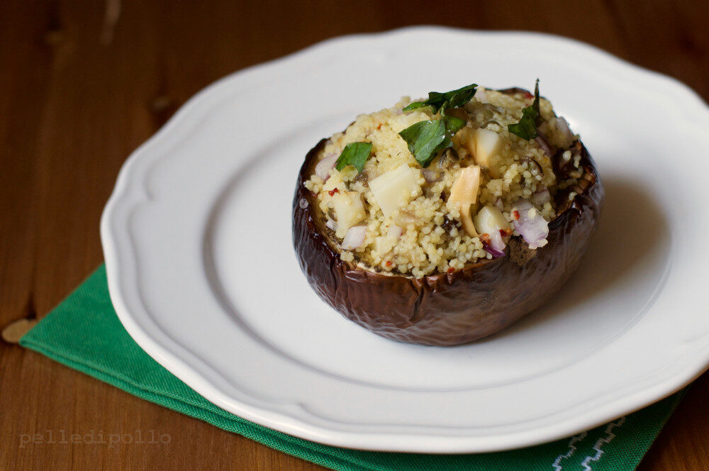 Melanzane ripiene di couscous