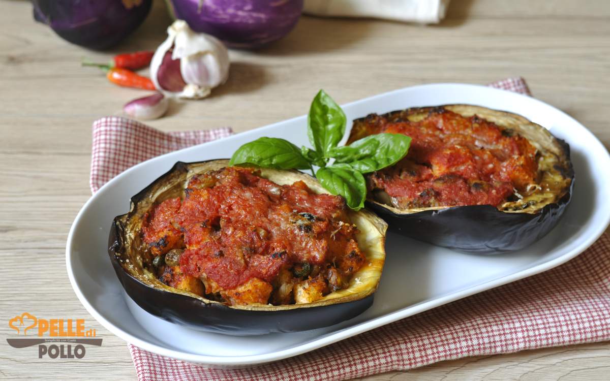 Melanzane ripiene senza carne