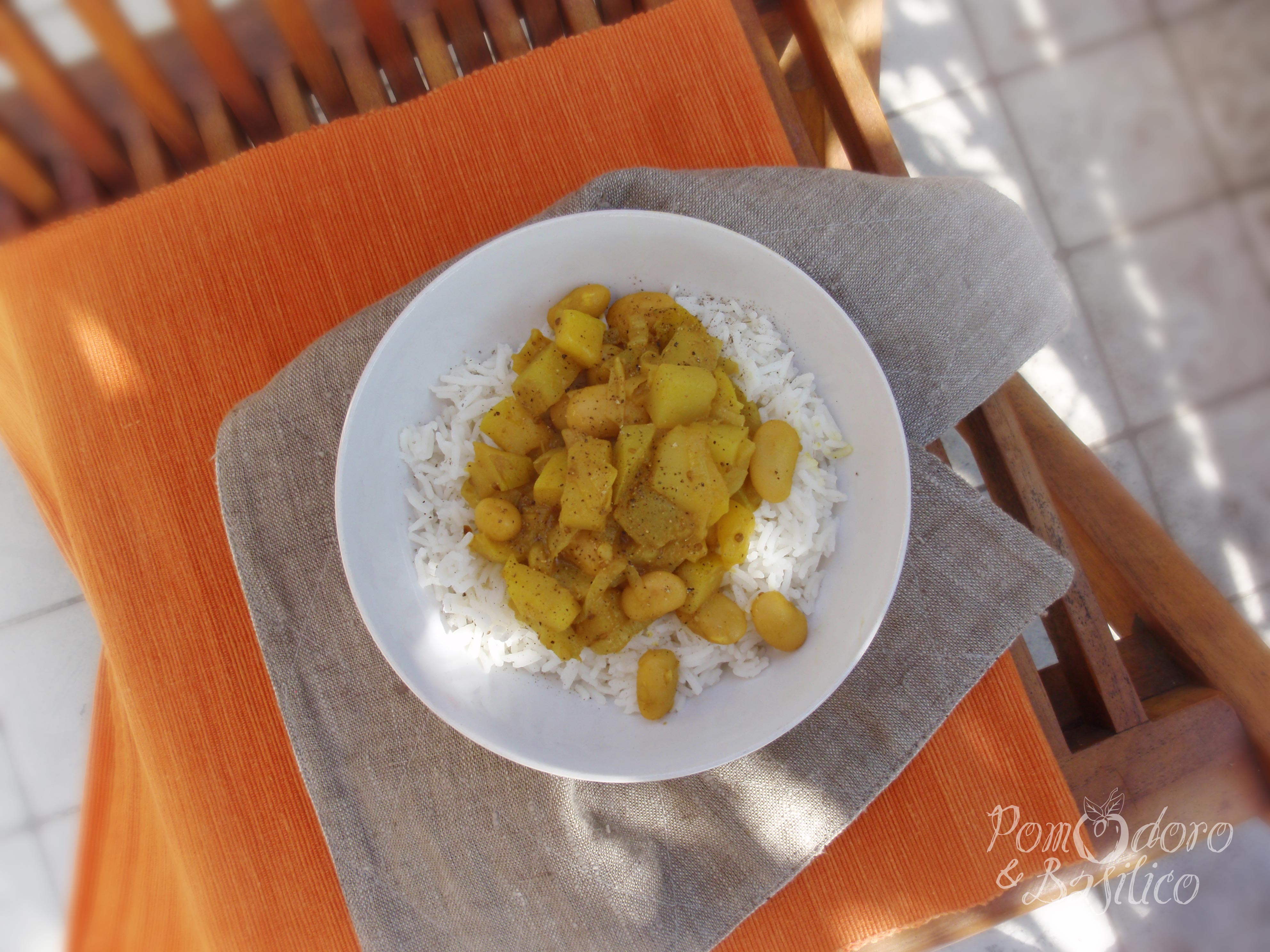 Mele e fagioli (con basmati)