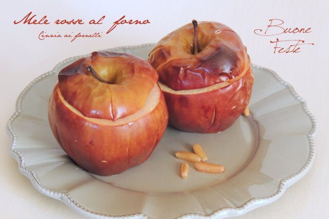 Mele rosse al forno