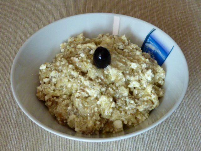 Melitzanosalata, insalata di melanzane e feta