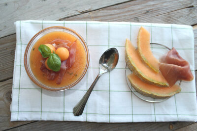 Melone cremoso al cucchiaio