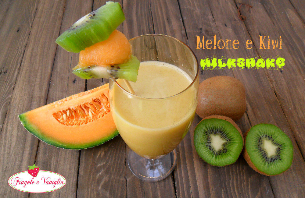 Melone  kiwi milkshake