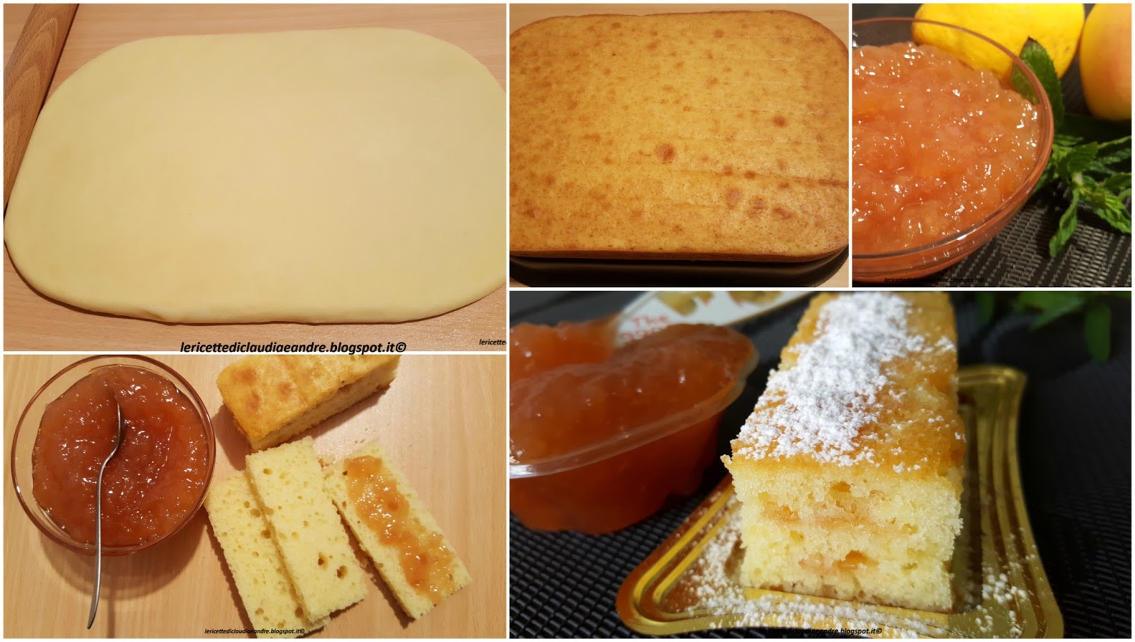 Merendine farcite con marmellata di limoni e mele