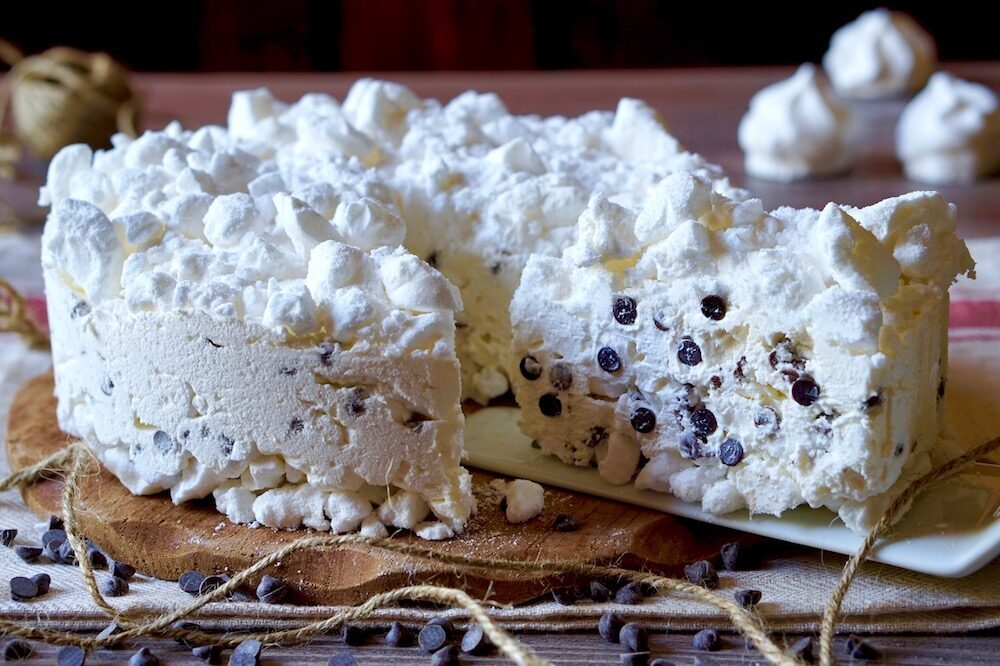 Meringata con Gocce di Cioccolato