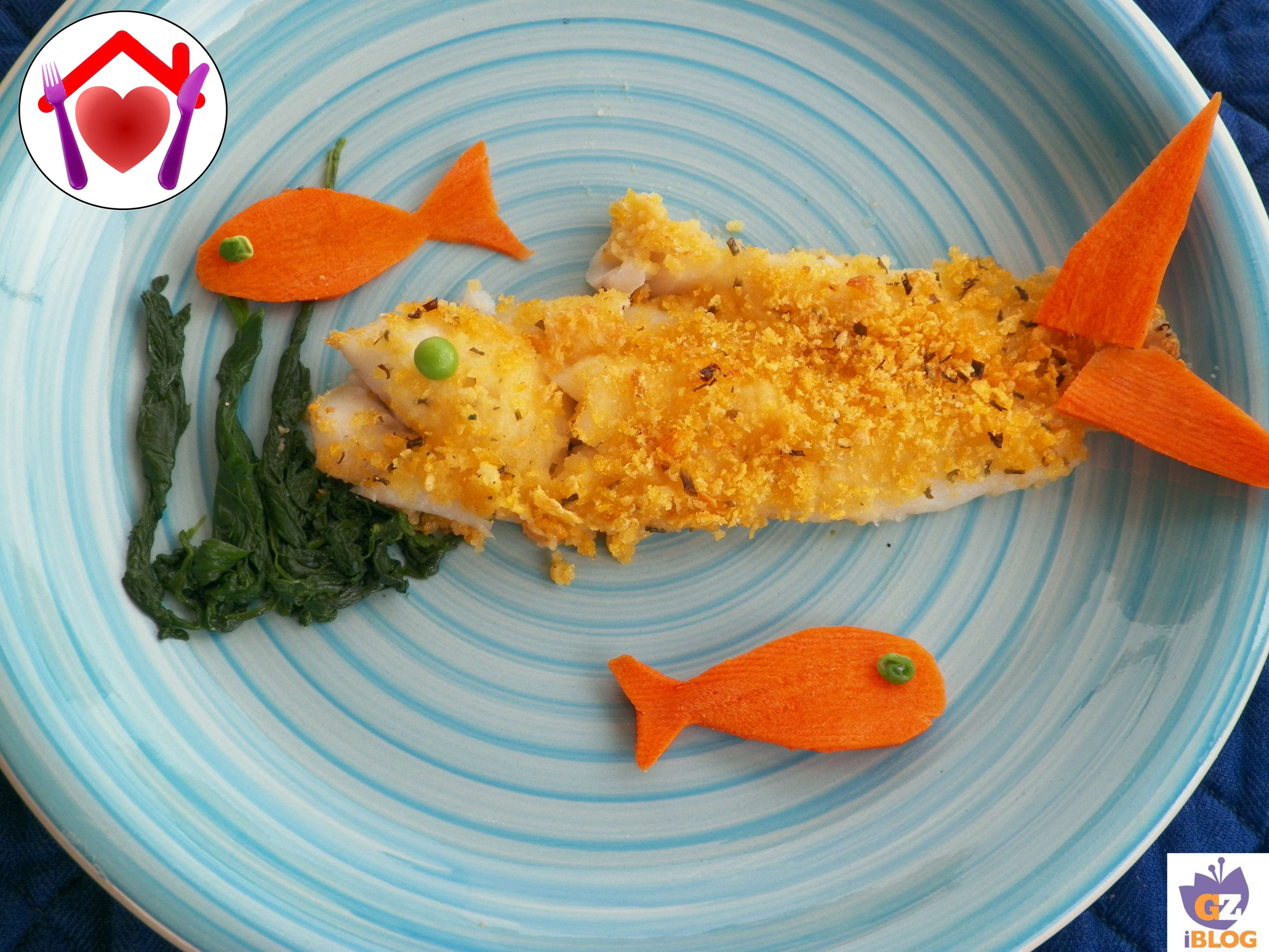 Merluzzo con panatura di corn-falkes