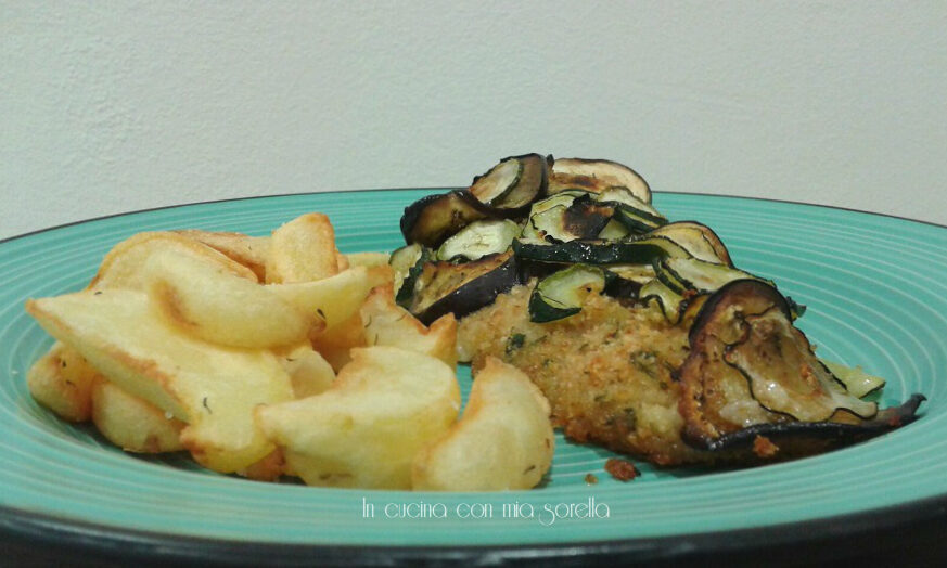 Merluzzo gratinato in crosta di verdure