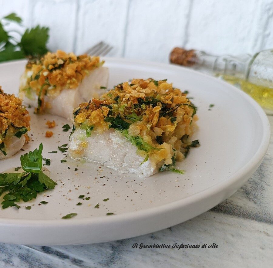 Merluzzo in crosta alle erbe aromatiche
