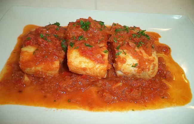 Merluzzo in salsa di pomodoro