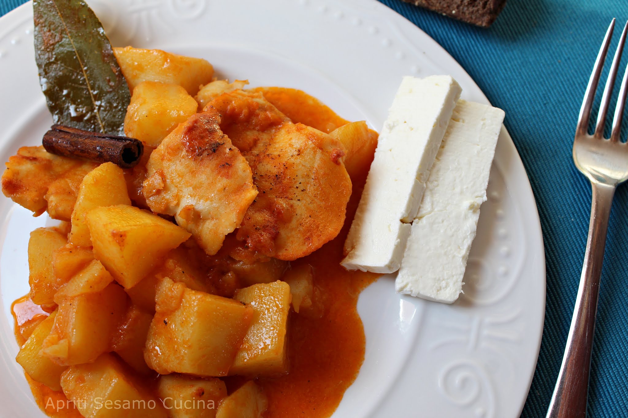 Merluzzo o baccalà in umido con patate
