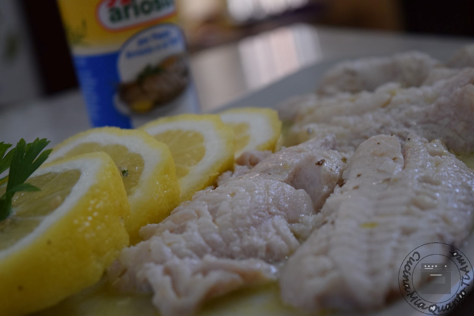 Merluzzo scaldato olio e limone