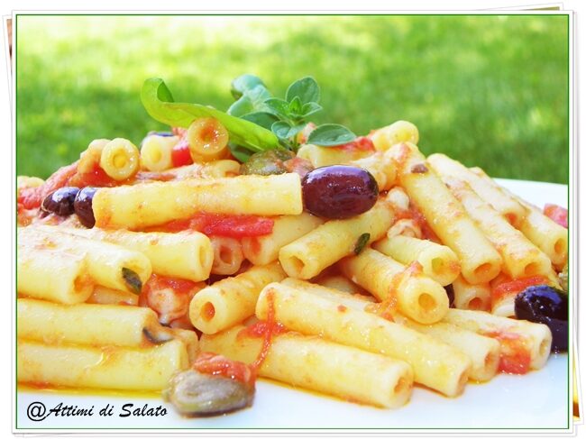 Mezzani tagliati alla mediterranea