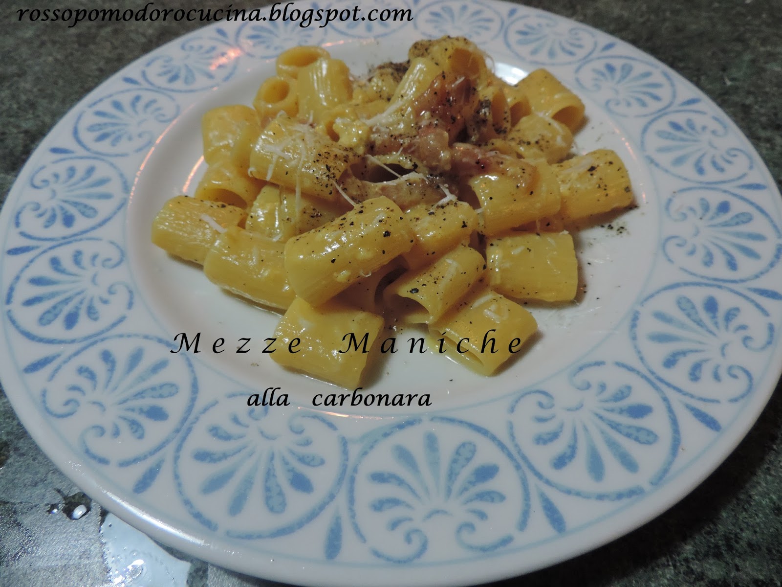 Mezze maniche alla carbonara