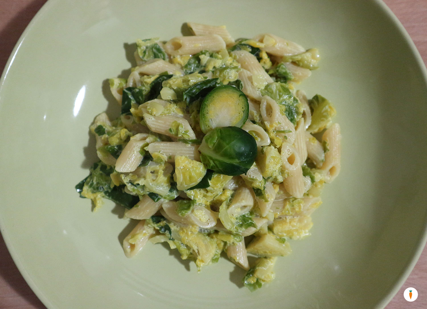 Mezze penne ai cavolini di bruxelles