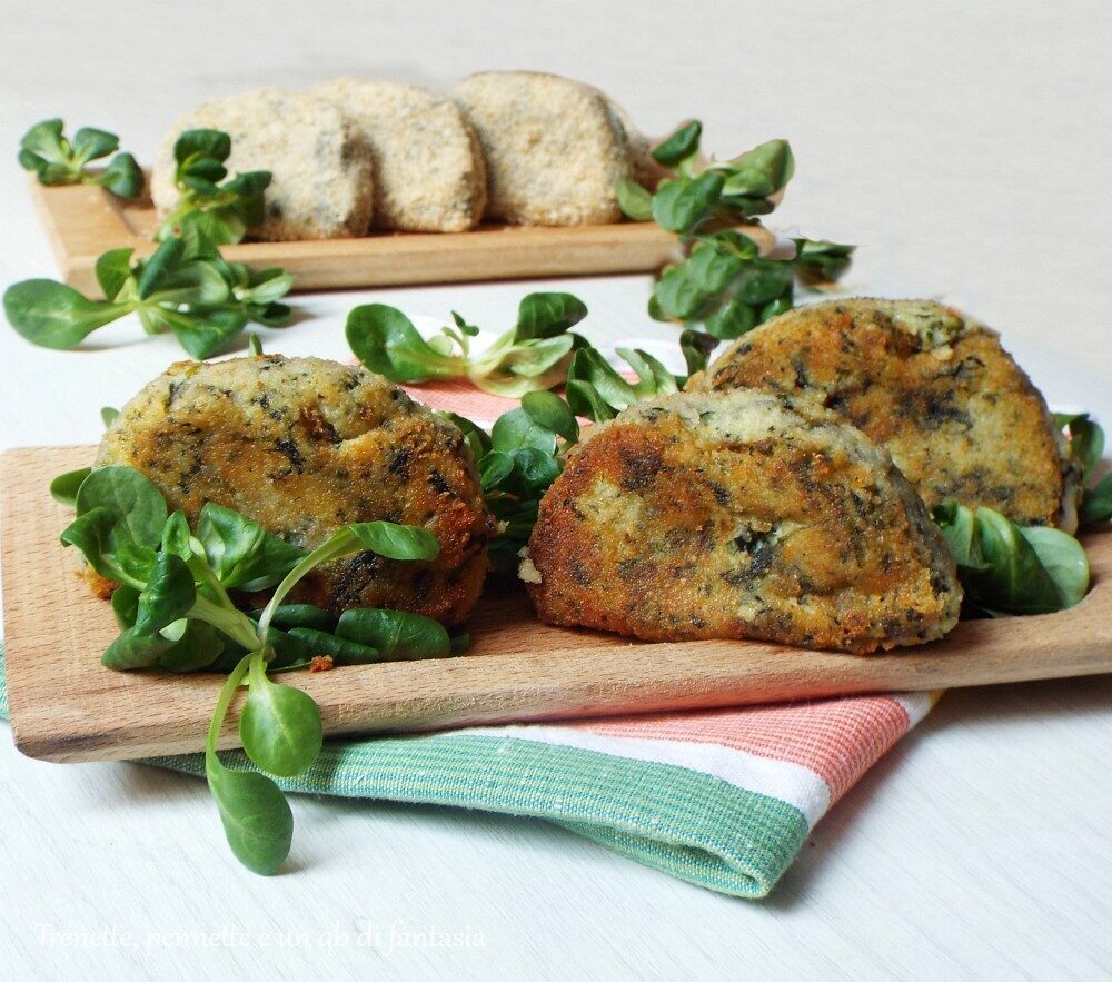 Mezzelune di patate e spinaci ripiene