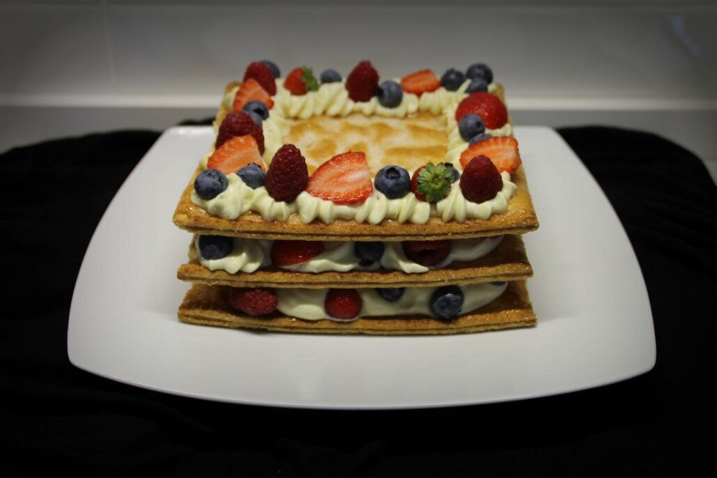Millefoglie ai frutti di bosco