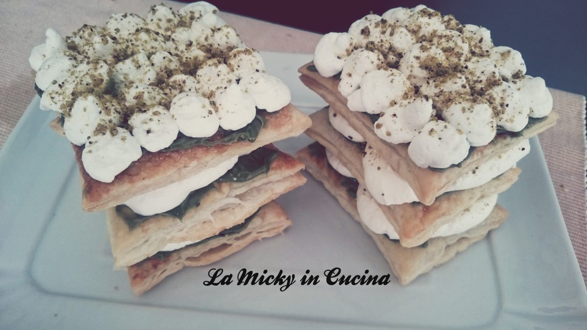 Millefoglie al pistacchio